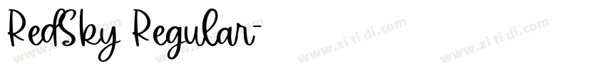 RedSky Regular字体转换